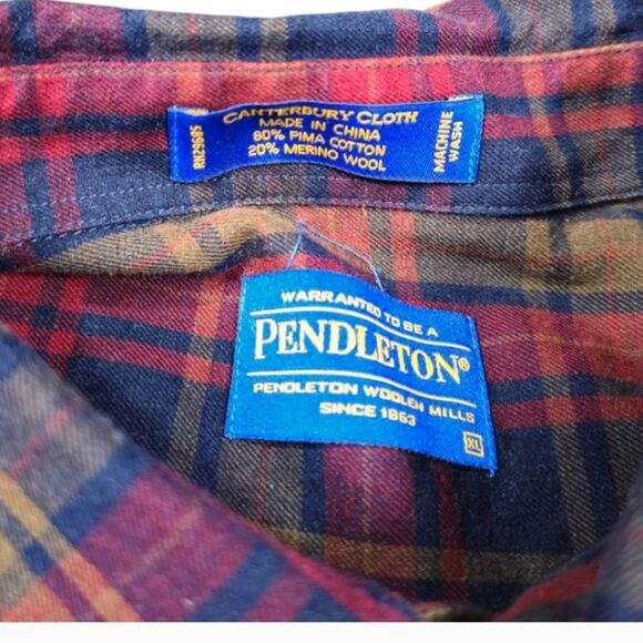 PENDLETON FLANNEL BUTTON DOWN SHIRT - Picture 2 of 5